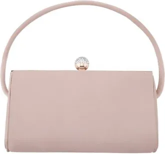 Nina Khalani Satin Clutch in Honey at Nordstrom