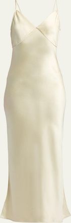 The Row Barika Maxi Slip Silk Dress