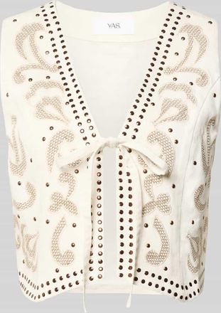 Vero Moda Regular Fit Weste aus reiner Viskose Modell Velas in Ecru, Gr&ouml;&szlig;e XL