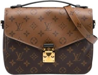 Louis Vuitton Pre-owned Reverse Pochette Metis - Dames - Vintage Schoudertas - Bruin - ONE Size - Vintage