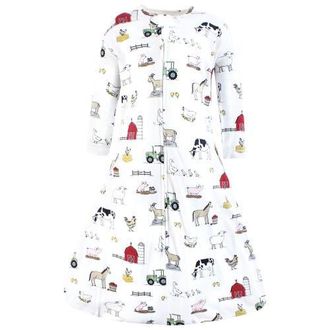 Hudson Baby Long-Sleeve Cotton Jersey Sleeping Bag in Farm at Nordstrom