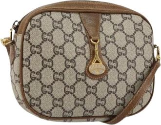 Gucci Pre-owned Cross Body Bags, female, Beige, Size: ONE SIZE Pre-owned Vintage Cross Body Bag