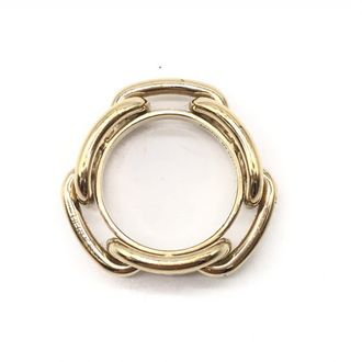 Herm&egrave;s Gold-Plated Scarf Ring Womens Accessory (Pre-Owned)