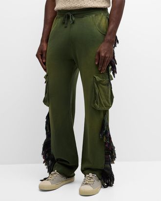 Alchemist Mens Know U Riders Fringe Jogger Pants