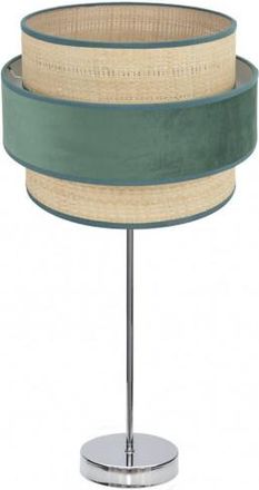 Fabrilamp Sobremesa Alto Reyes 1xe27 Cromo/natural-verde 64x30x30 Cm