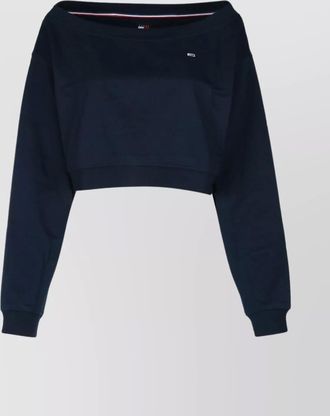 Tommy Hilfiger short knitwear bare shoulders