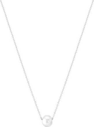 Set & Stones Charlize Pearl Necklace in Silver /White at Nordstrom, Size 16