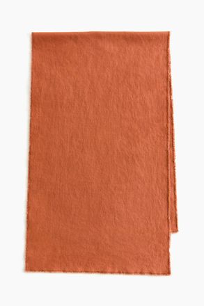 H&M Tischl&auml;ufer aus Leinenmix mit Fransen - Orange