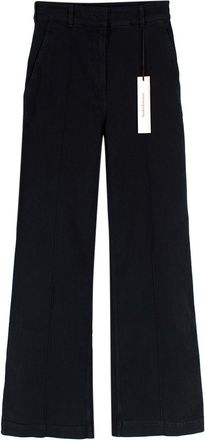 Another Tomorrow Black High Waisted Denim Trousers Size S