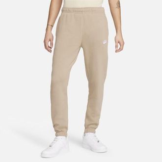 Nike Mens Club Cuffed Pants - Khaki/Khaki/White Size 3XLT