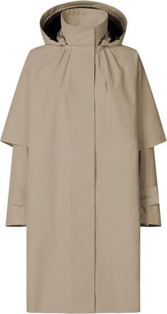 Save The Duck Functional Beige Hooded Nylon Jacket