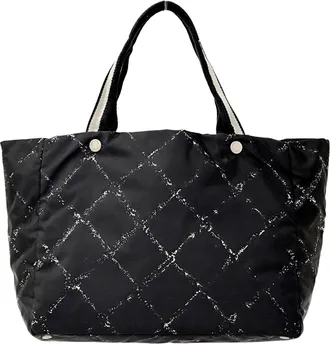 Chanel Black Nylon Tote Bag (Pre-Owned)