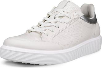 Ecco Womens Soft 60 Shoes With Laces In White