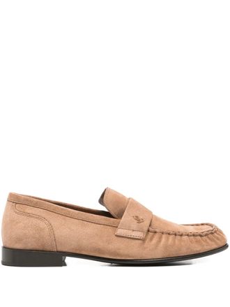 Jimmy Choo London Ellis suede loafers - Neutrals