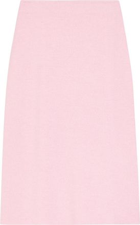 Khaite Patri Wool-blend Midi Skirt - Light Pink - XS (UK6 / XS)