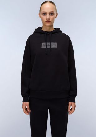 Napapijri Kapuzensweatshirt NAPAPIJRI, Herren, Gr. L, schwarz, Web, Obermaterial: 80% Baumwolle, 20% Polyester, regular fit normal, Rundhals, eng,&Auml;rmel ohne &Auml;rm