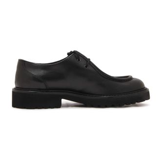 Doucal's Italiaanse Veterschoenen Zwart Deco - Heren - Veterschoenen - Zwart - 44 EU - Schoenen