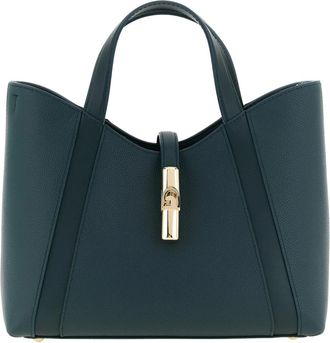 Furla Goccia S Tote - Dames - Shoppers - Groen - ONE Size - Leer - Tassen