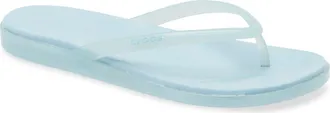 Crocs Miami Flip Flop in Sky Blue Jelly at Nordstrom, Size 10