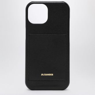 Jil Sander Black iPhone 15 Pro cover with logo