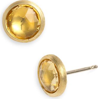 Marco Bicego Jaipur Semiprecious Stone Stud Earrings in Citrine at Nordstrom