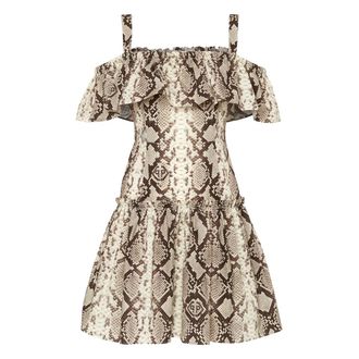 Philipp Plein Korte Jurk - Dames - Korte kleedjes - Veelkleurig - XS - Katoen - Kleedjes