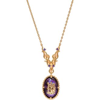 Girls Crew Marvel Studios Agatha Pendant Necklace in Gold at Nordstrom