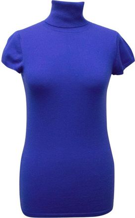 Theory Electric Blue Cap Sleeve Sweater Size XS