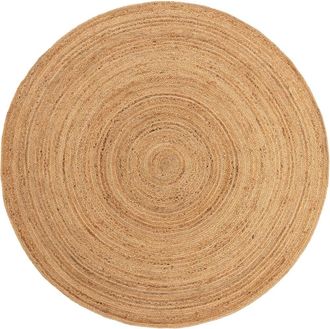 benuta Alfombra de yute marrón claro ø 160 redondo