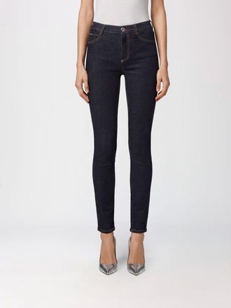 Philipp Plein Jeans skinny in denim di cotone a vita alta con cinque tasche