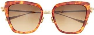 Valentino 52mm Cat Eye Sunglasses in Havana Gold Brown at Nordstrom Rack