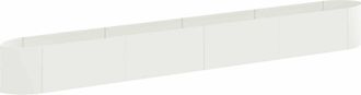 vidaXL Cama De Jard&iacute;n Elevada Blanco 380 X 40 X 40 Cm Acero Vidaxl