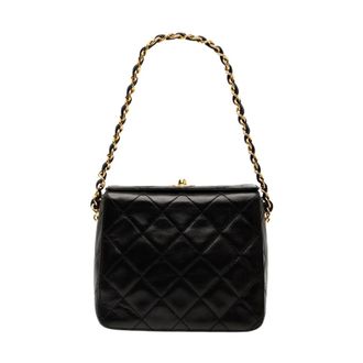 Chanel Pre-owned Gewatteerde Leren Handtas - Dames - Pre-owned - Zwart - Maat: ONE Size Leer