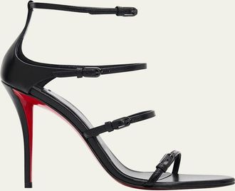 Christian Louboutin 100mm Millenium Strappy Leather Sandals