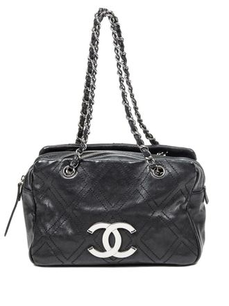 Chanel Borsa trapuntata con catena - Nero