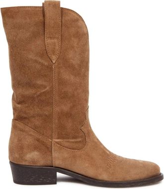 Via Roma 15 Su&egrave;de Laarzen - Dames - Cowboylaarzen - Bruin - 36 EU - Su&egrave;de - Schoenen