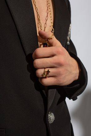 Dsquared2 Brass Ring, Mens, Gold