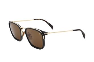 David Beckham Mens 56mm Gold Black Sunglasses DB7065-F-S-RHL-56