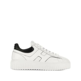 Hogan H-Stripes Sneakers - Heren - Sneakers - Wit - 42 EU - Leer - Schoenen
