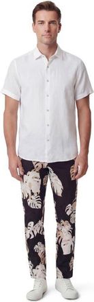 Lords of Harlech Monstera Floral Mens Tailored Pant in Monstera Floral Smoke at Nordstrom, Size 30 X 34