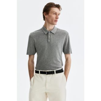 H&M Slim Fit Polo Shirt in Gray at Nordstrom, Size Xx-Large