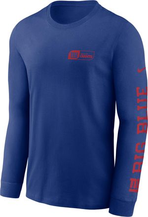 Nike New York Giants All Out Nike Mens NFL Long-Sleeve T-Shirt in Blue | NKAC4EW8I-YH5