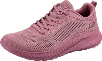 Skechers Womens Bobs Squad Chaos Face Off Sneaker, Raspberry Engineered Knit, 5.5 UK