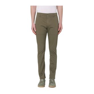 Dondup Slim-fit Trousers, male, Green, W36, Gaubert Cotton Trousers