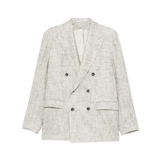 Tagliatore Formal Blazers, male, Gray, Size: M New York Jacket