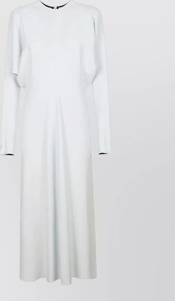 Victoria Beckham midi dress crew neck long sleeves