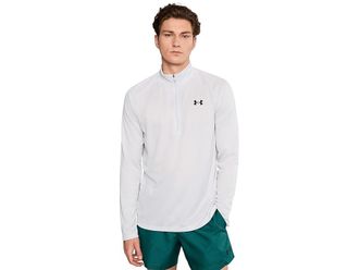 Under Armour Tech Textured 1/2 Zip Mens Sweatshirt Distant Gray/Black : 2XL, Polyester