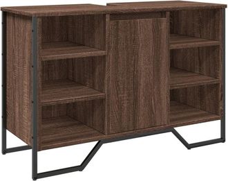 vidaXL Armario lavabo baño madera ingeniería marrón roble 91x35x60 cm vidaXL