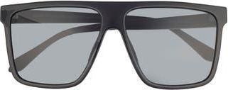 Quay Nightfall 58mm Shield Sunglasses in Black/Smoke at Nordstrom Rack