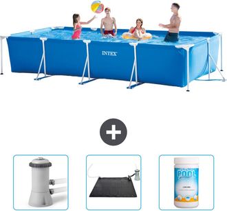 Intex Piscina Con Estructura Rectangular - 450x220x84 Cm - 6-piezas Scb80